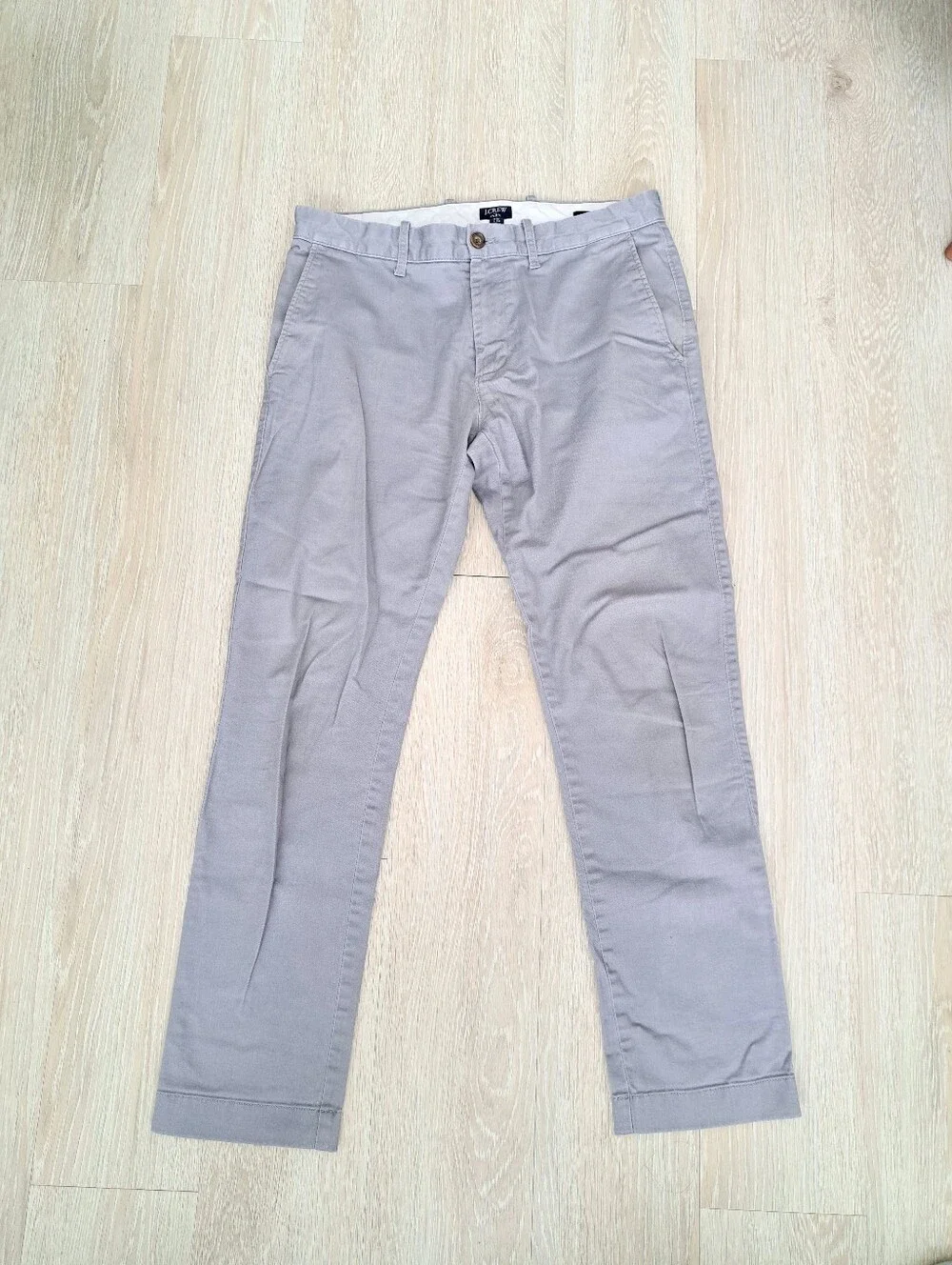 J. Crew Light Gray Men's Slim Flex Chino Pants 31x30